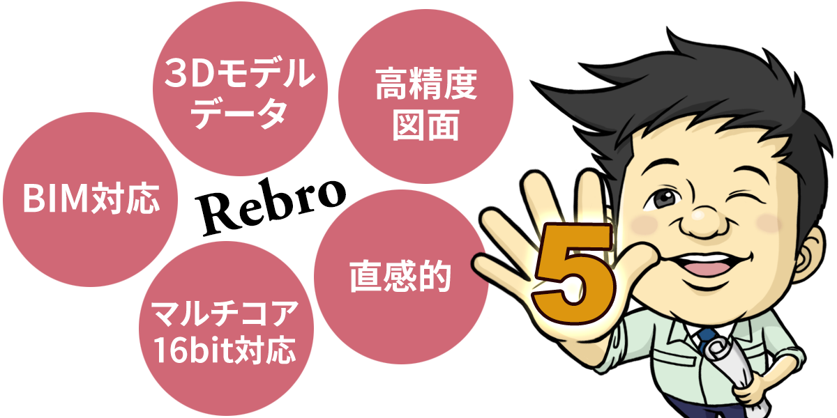 Rebroの５つの特徴